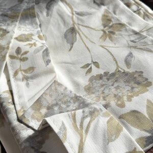 Hydrangea rod pocket curtain pair